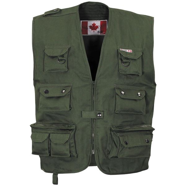 Picture of Canadian Outdoor Vest Olive Green